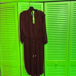Chico's Chocolate Long Sleeve Dress